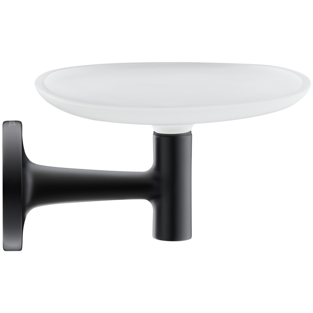 Duravit tvålkopp Starck T sitter på en vägg.