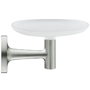 Duravit tvålkopp Starck T sitter på en vägg.