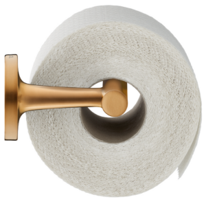 Duravit toalettpappershållare Starck T med en toalettpappersrulle.