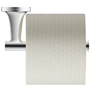 Duravit toalettpappershållare Starck T med en toalettpappersrulle.
