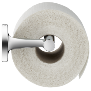 Duravit toalettpappershållare Starck T med en toalettpappersrulle.