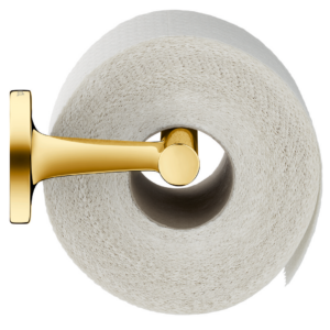 Duravit toalettpappershållare Starck T med en toalettpappersrulle.