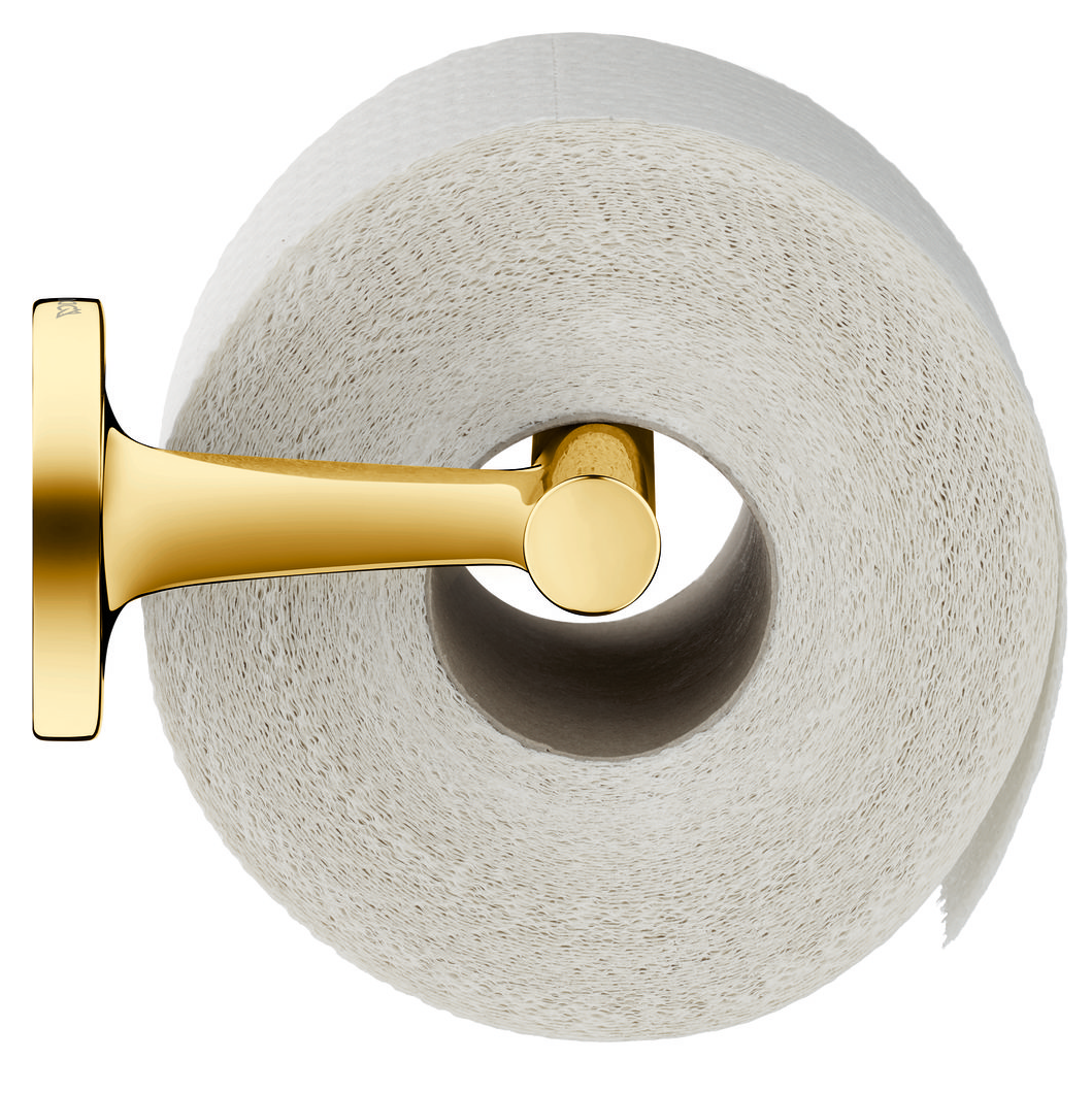 Duravit toalettpappershållare Starck T med en toalettpappersrulle.