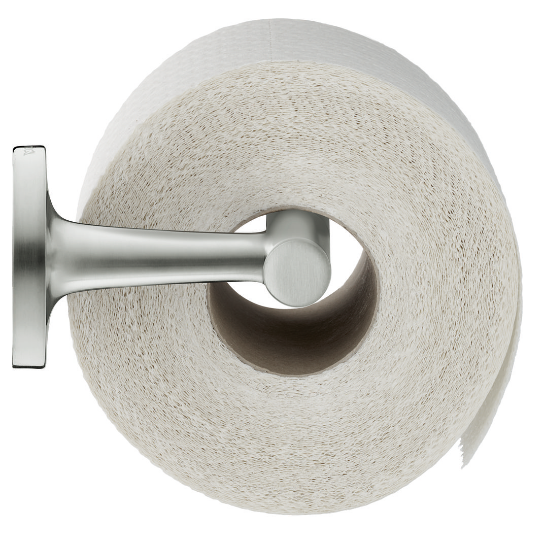 Duravit toalettpappershållare Starck T med en toalettpappersrulle.