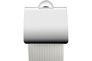 Duravit toalettpappershållare med toalettpappersrulle.
