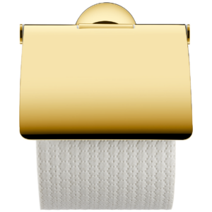 Duravit toalettpappershållare med toalettpappersrulle.