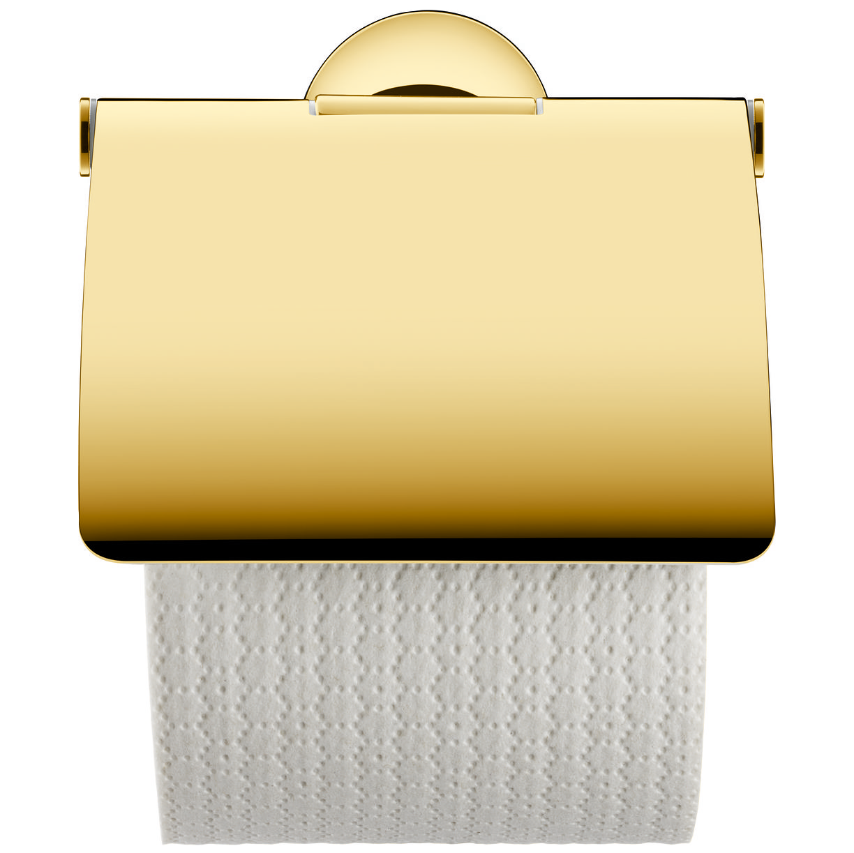 Duravit toalettpappershållare med toalettpappersrulle.