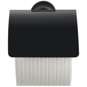 Duravit toalettpappershållare med toalettpappersrulle.