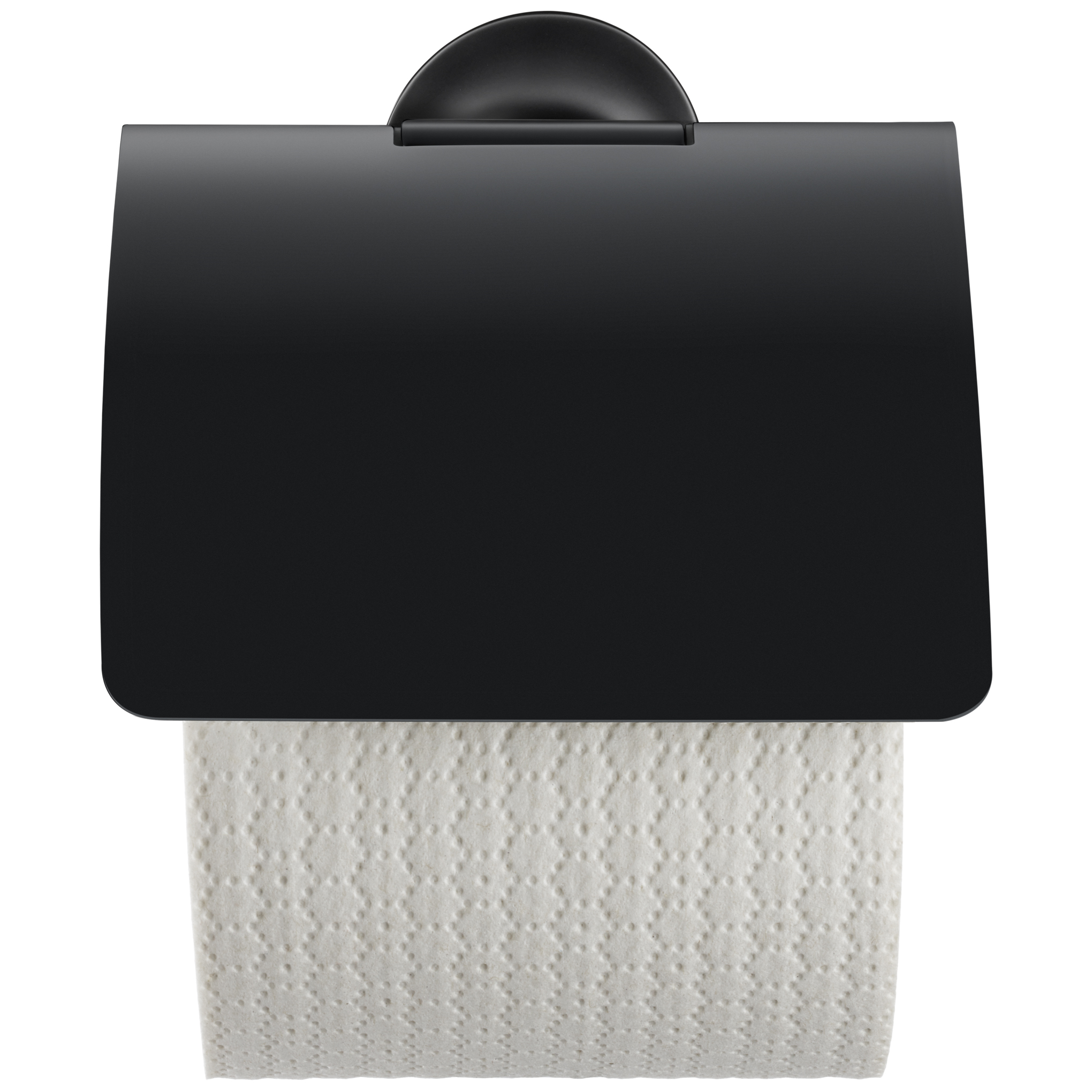 Duravit toalettpappershållare med toalettpappersrulle.