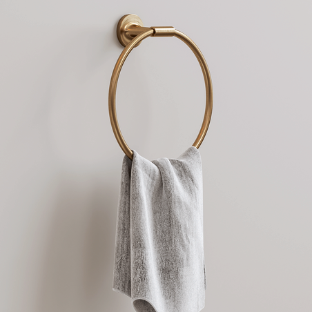 Duravit handduksring Starck T med en handduk.