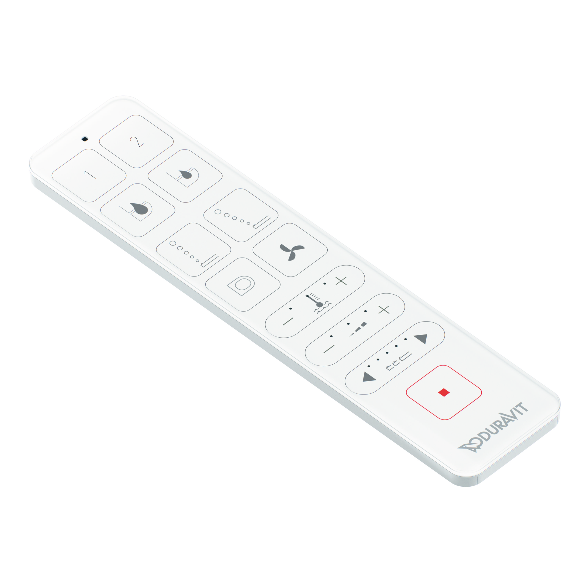 Fjärrkontroll till en Starck f Lite SensoWash vägghängd toalett.