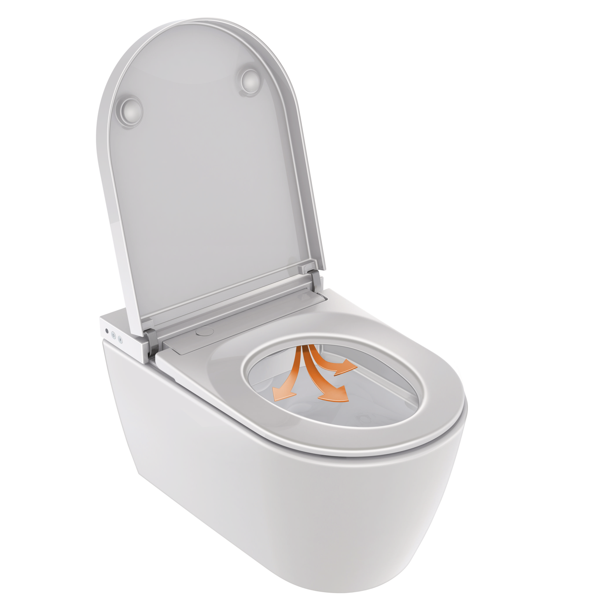 Starck f Lite SensoWash vägghängd toalett.