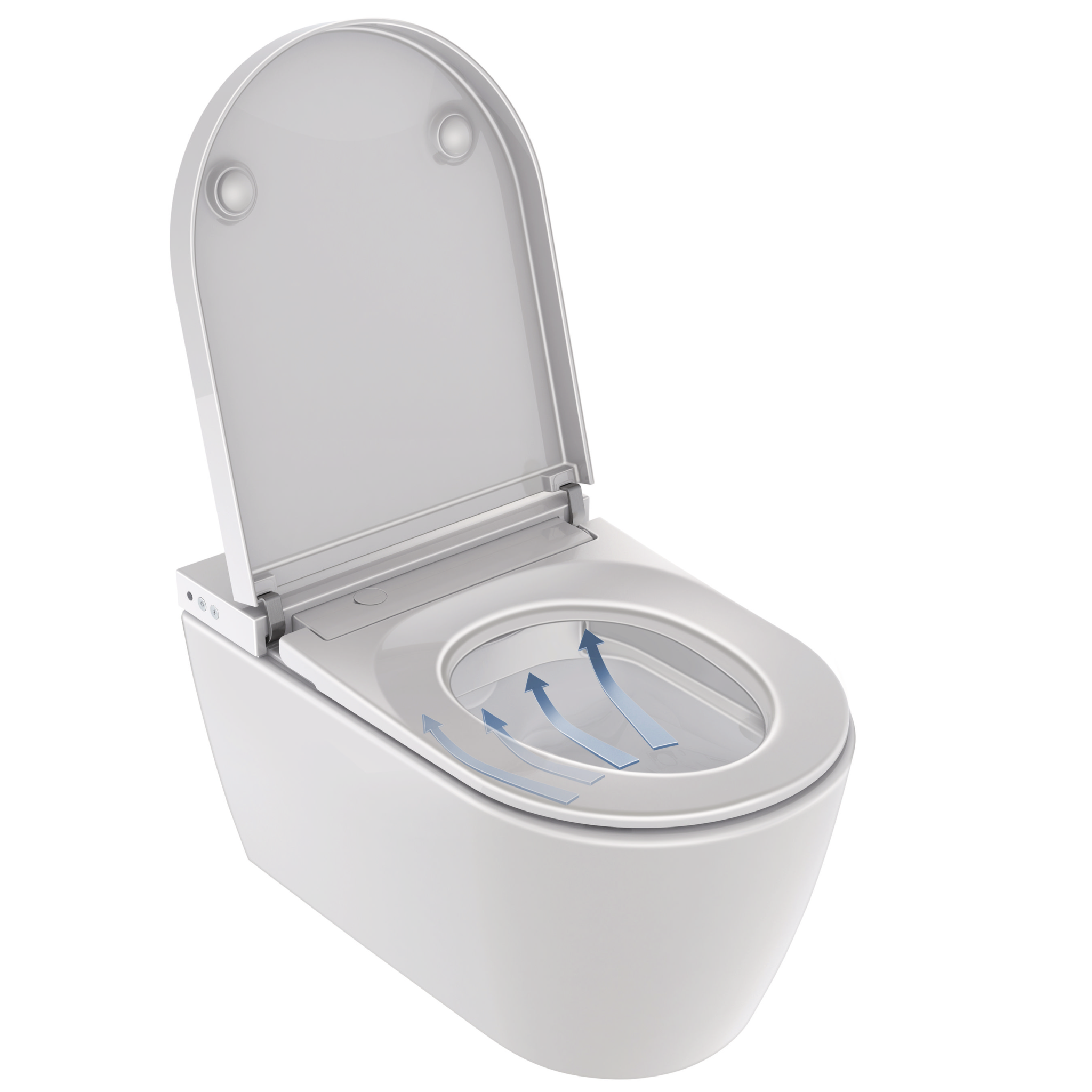 Starck f Lite SensoWash vägghängd toalett.