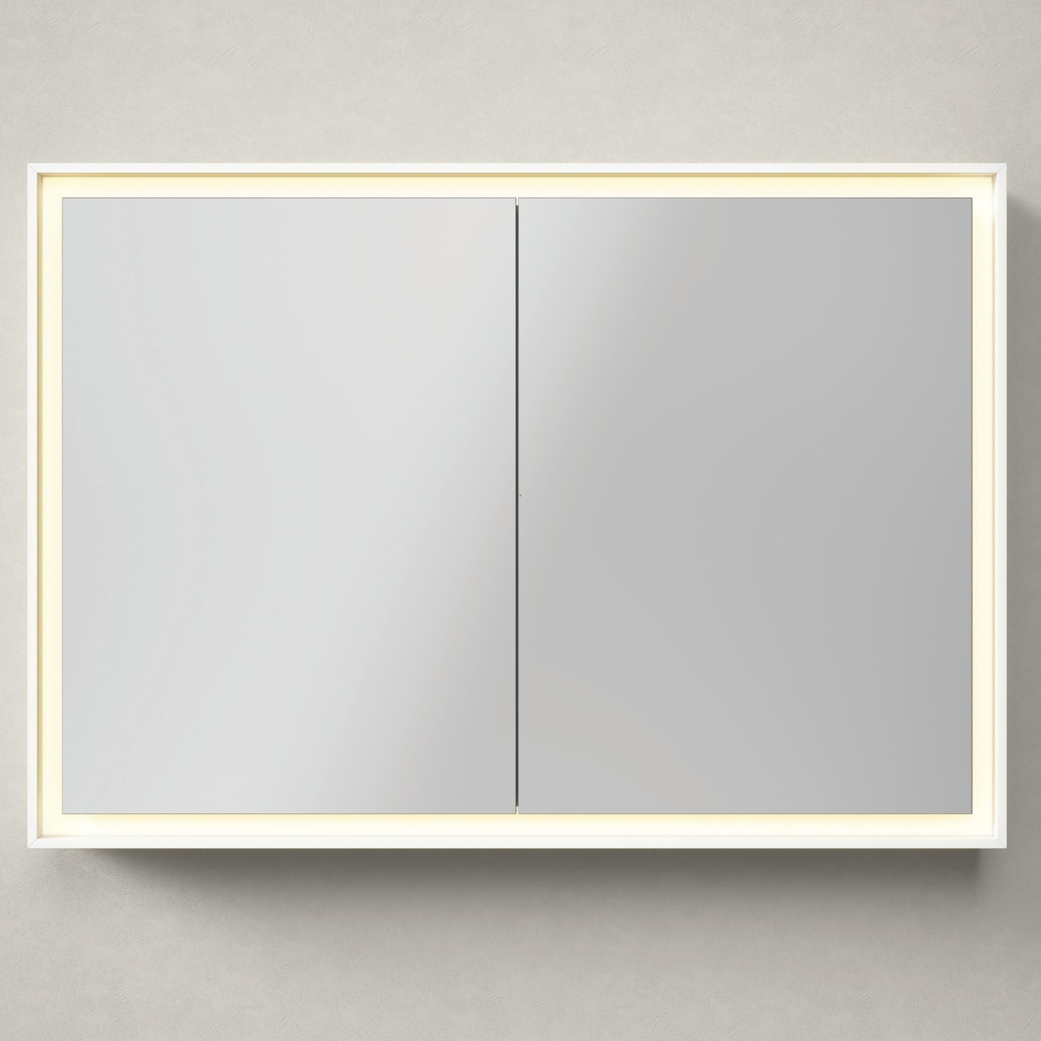 L-Cube spegelskåp med 2 dörrar