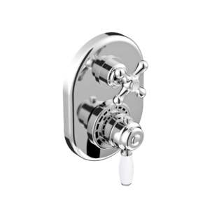 Termostat vred till en Roma inbygnadsdusch.