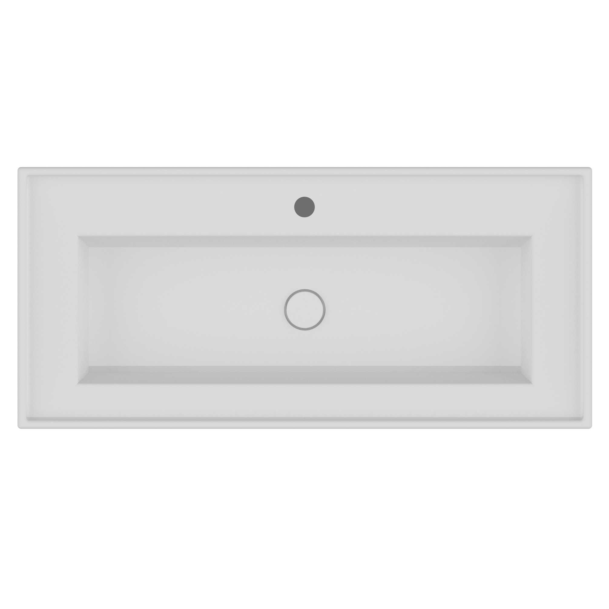 Tinetto ett vitt tvättställ för inbyggnad.