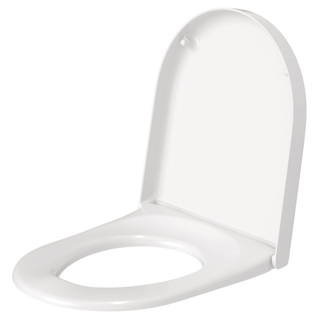 Toalettsits Starck 3 i vit färg mot vit bakgrund