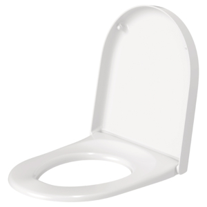 Toalettsits Starck 3 i vit färg mot vit bakgrund