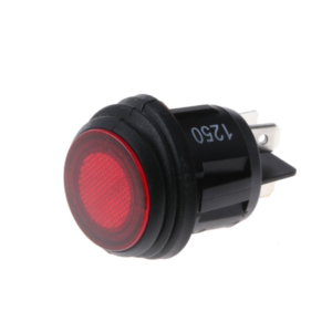 Strömbrytare med röd lampa för handdukstork